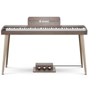 Donner DDP-60 digitalpiano i grått med innebygd stativ og tre pedaler