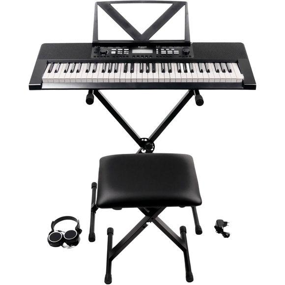 Donner DEK-620 keyboard-pakke med stativ, krakk og hodetelefoner